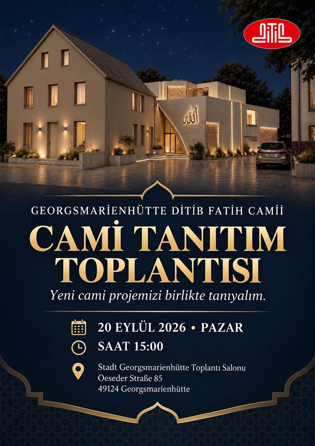 Yeni Cami Projesi İçin Tanıtım Toplantısı