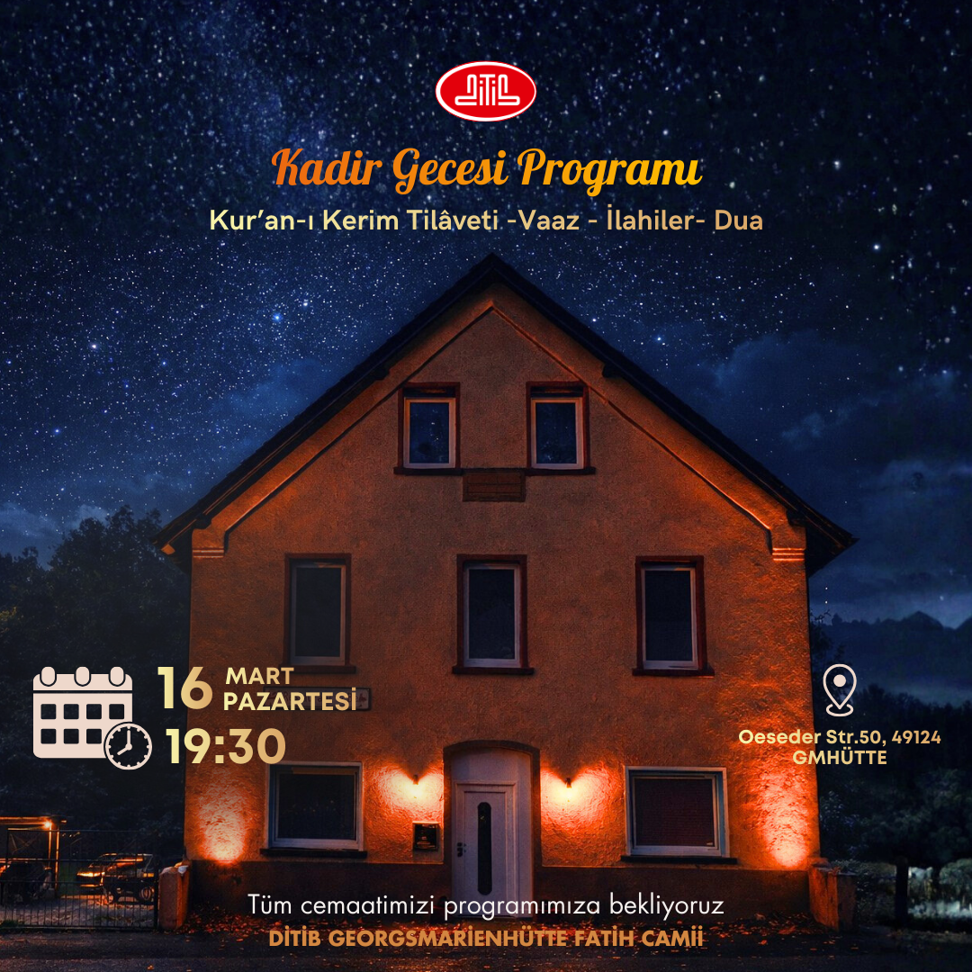 Kadir Gecesi Programı